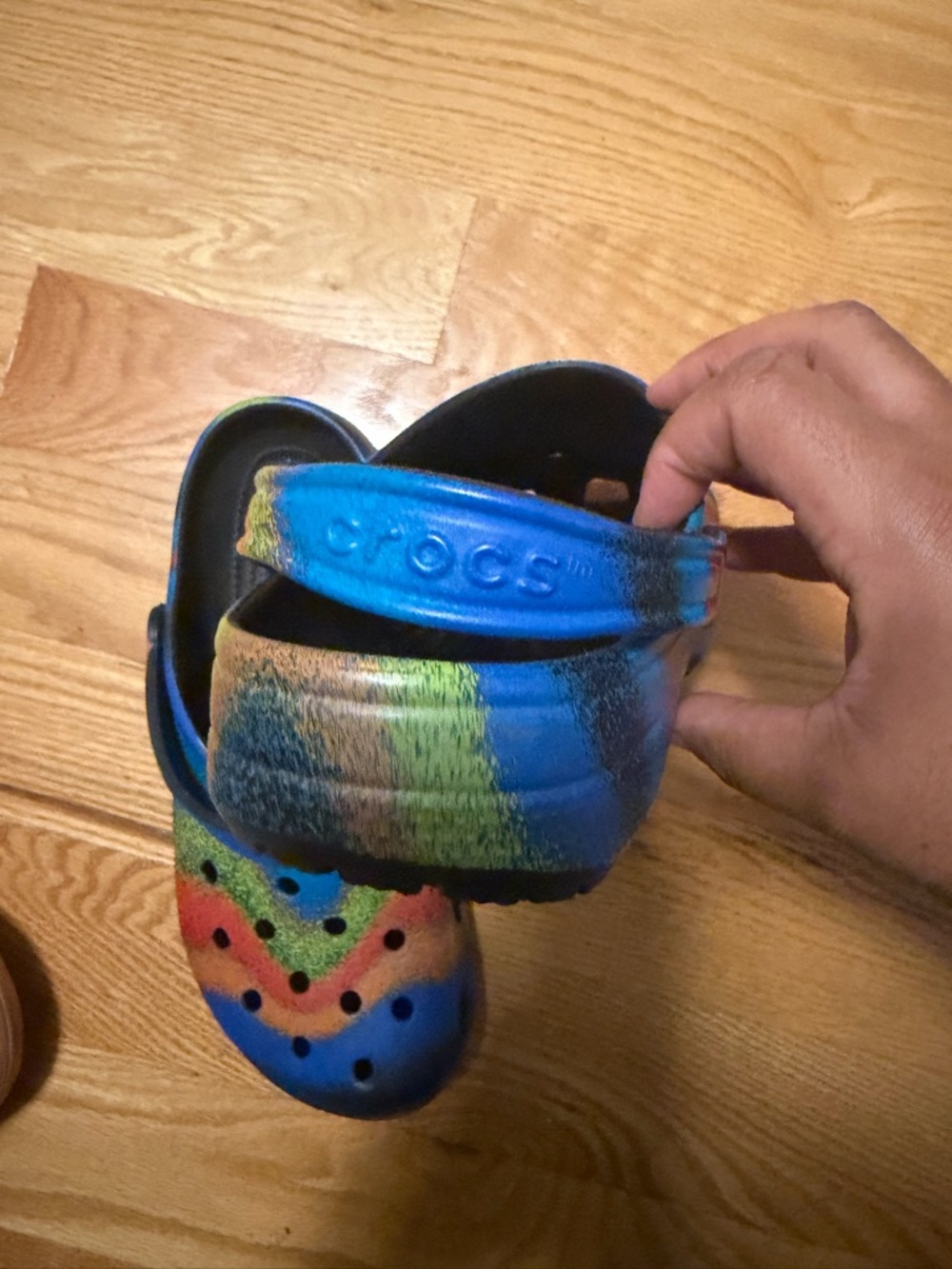 Blue Multi-Color Crocs - Picture 5 of 5